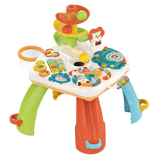 2 in 1 Building Blocks Table with Chair & Learning Station