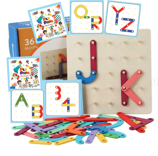 Montessori Mind Creative sticks ABC, Shapes & 123 Learning Toy